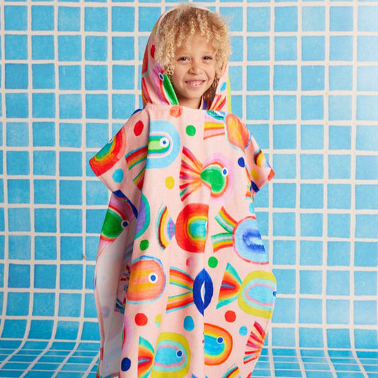 Fancy Fins Kids Hooded Towel