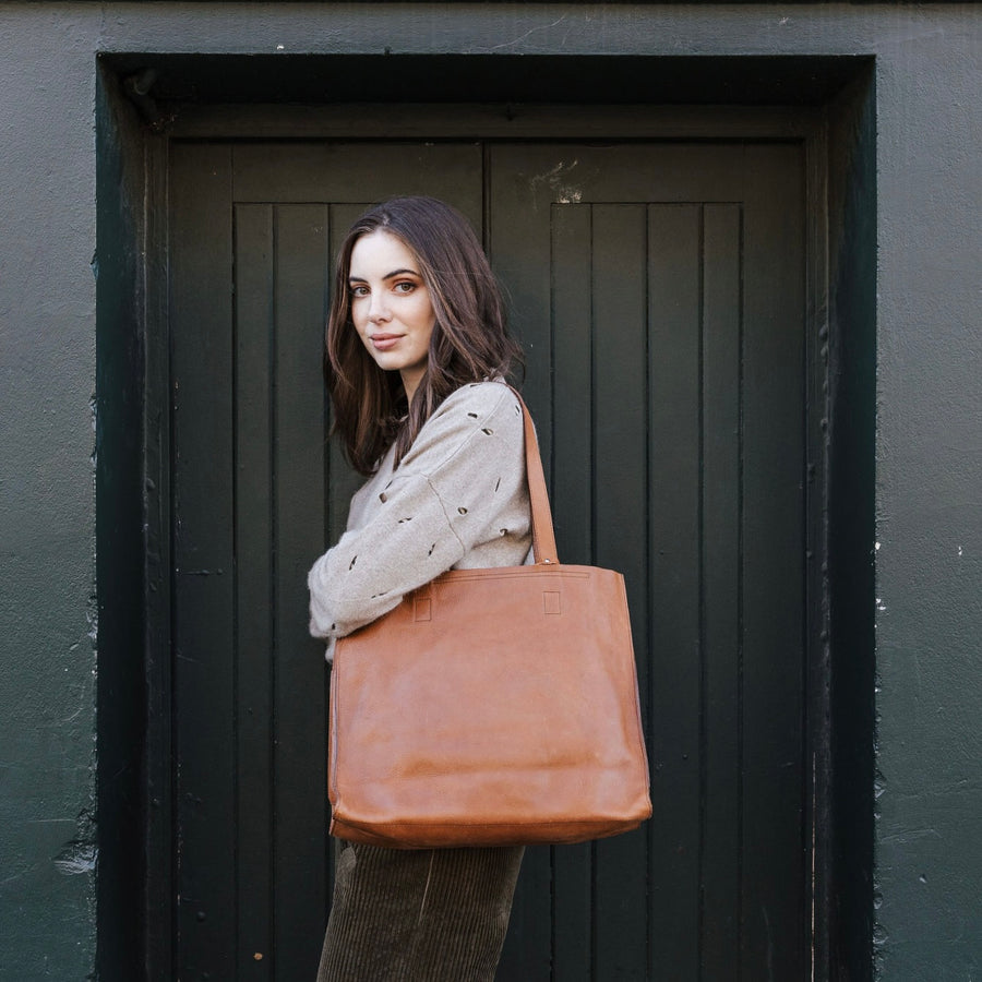 Salamanca Vintage Tan Tote Bag