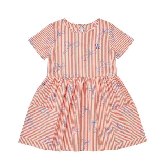 Ruby Stripe Ribbon Noa Kids Dress