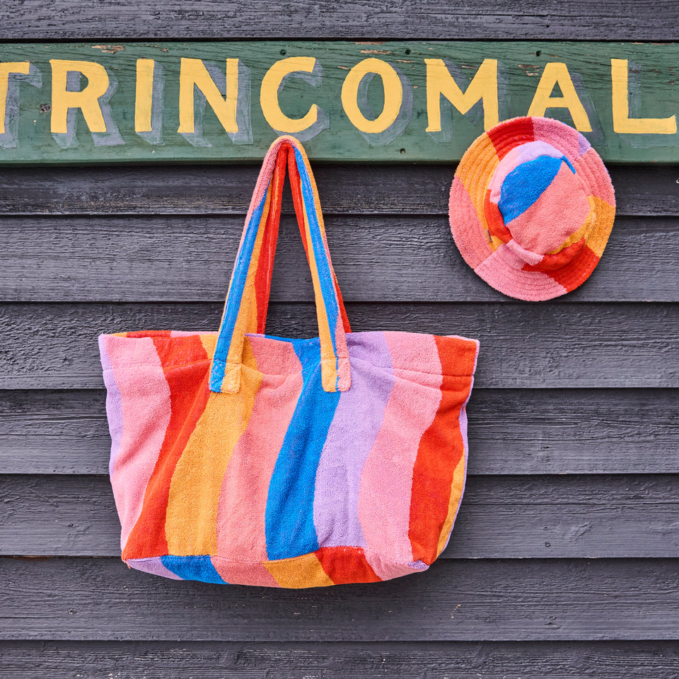 Surfs Up Terry Oversized Beach Bag