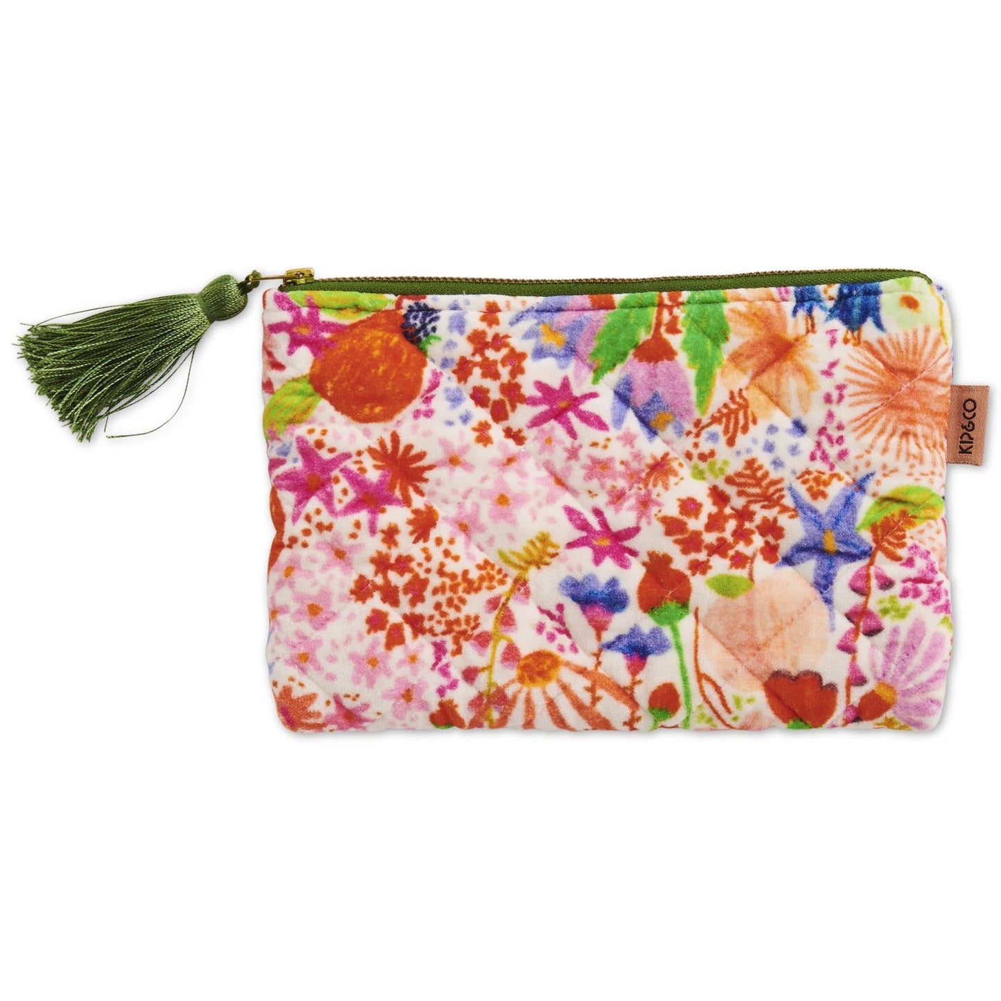 Meandering Meadow Velvet Cosmetics Purse