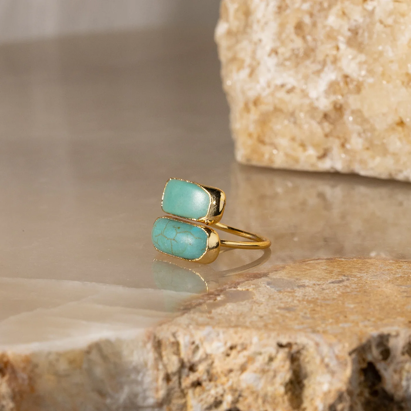 Eion Duo Turquoise Ring
