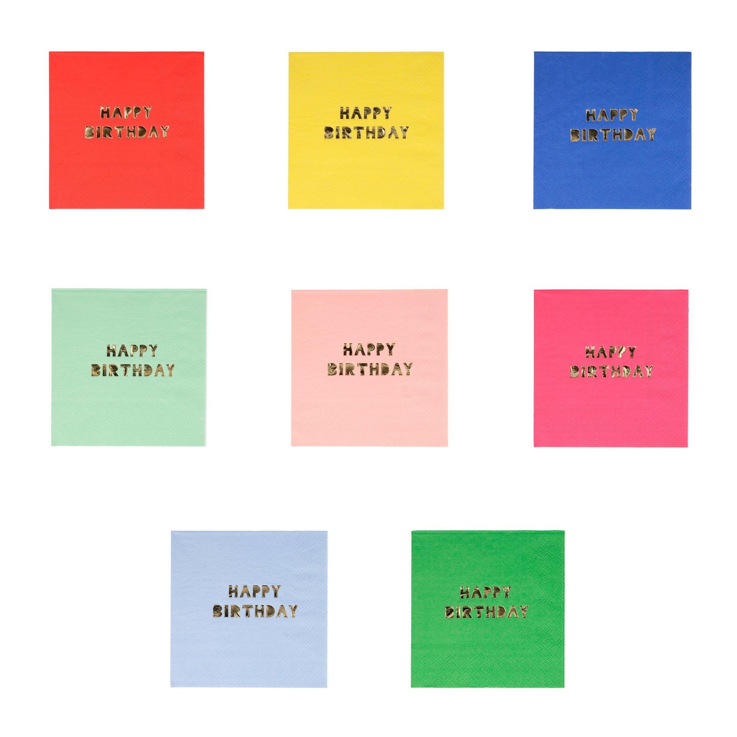 Happy Birthday Small Paper Napkins
