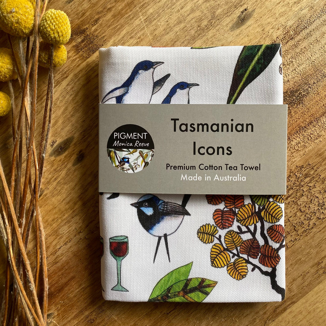 Tasmanian Icons Tea Towel