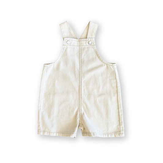 Milk Organic Everyday Twill Short Baby Overalls