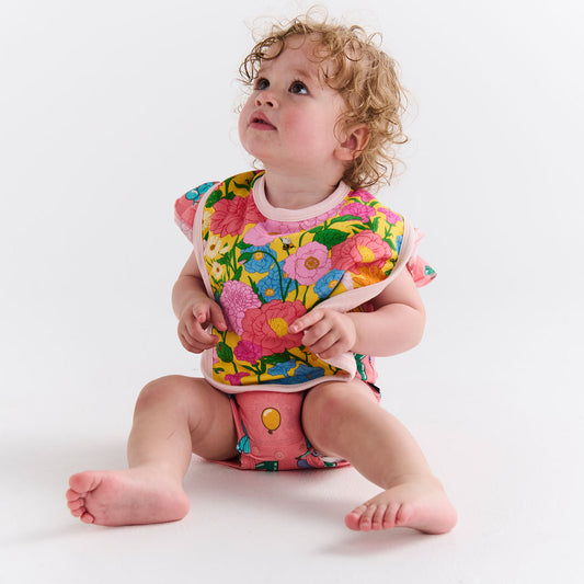 Follow The Sun Yellow Organic Cotton Bib