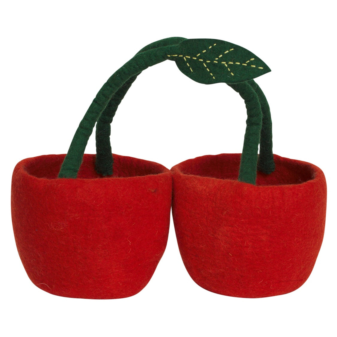 Rosella Cherry Felt Basket