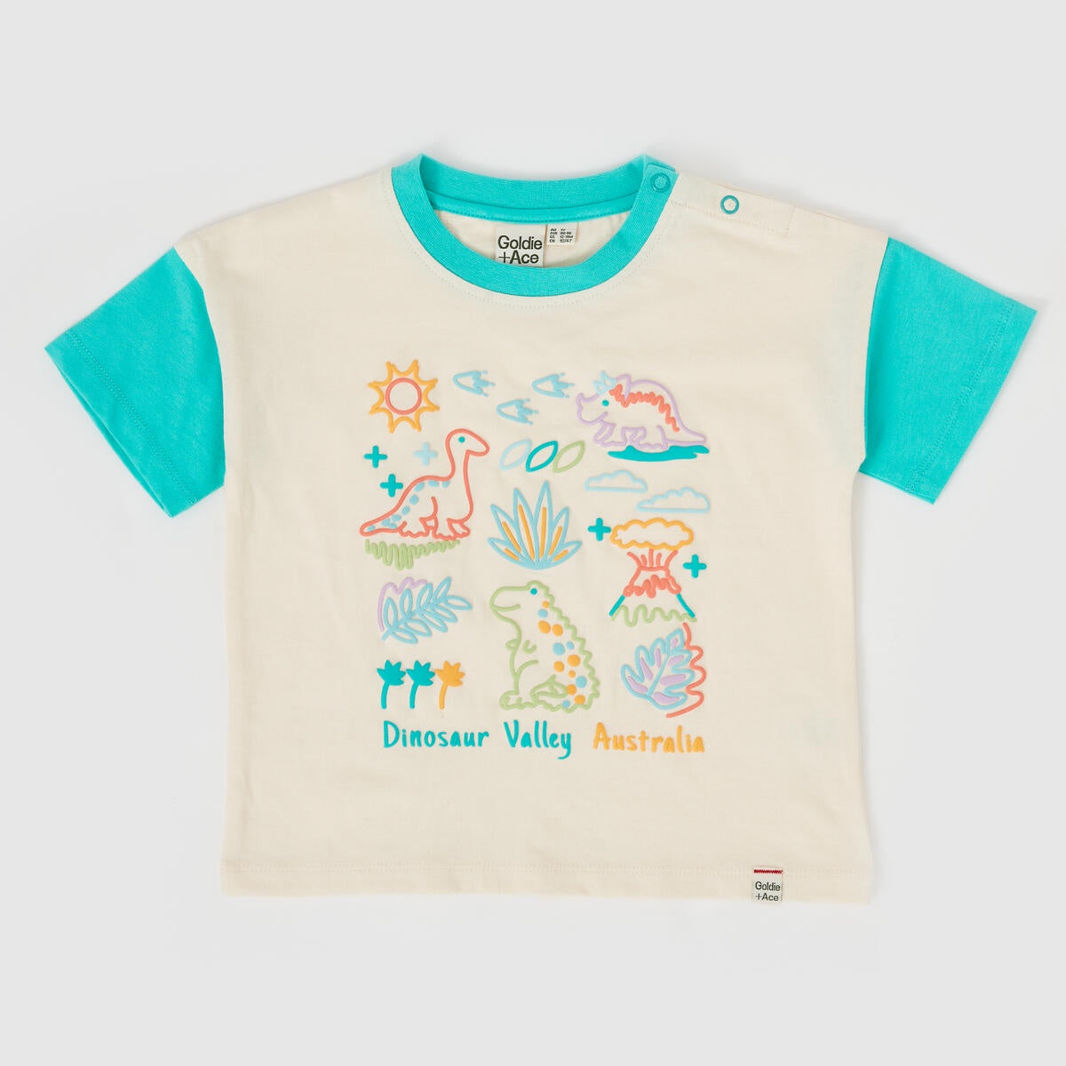 Dinosaur Valley Puff Print Kids T-Shirt