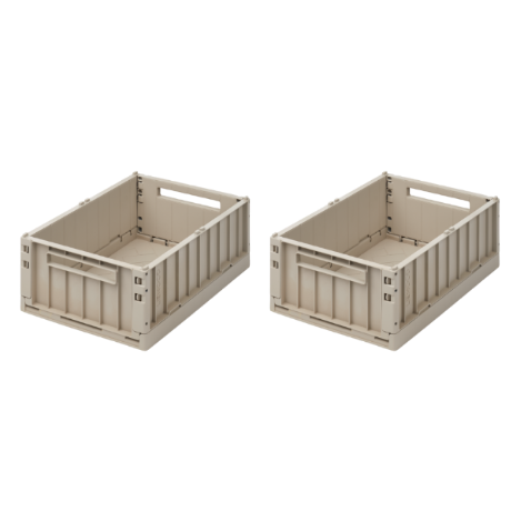 Sandy Medium Weston Storage Box 2-pack