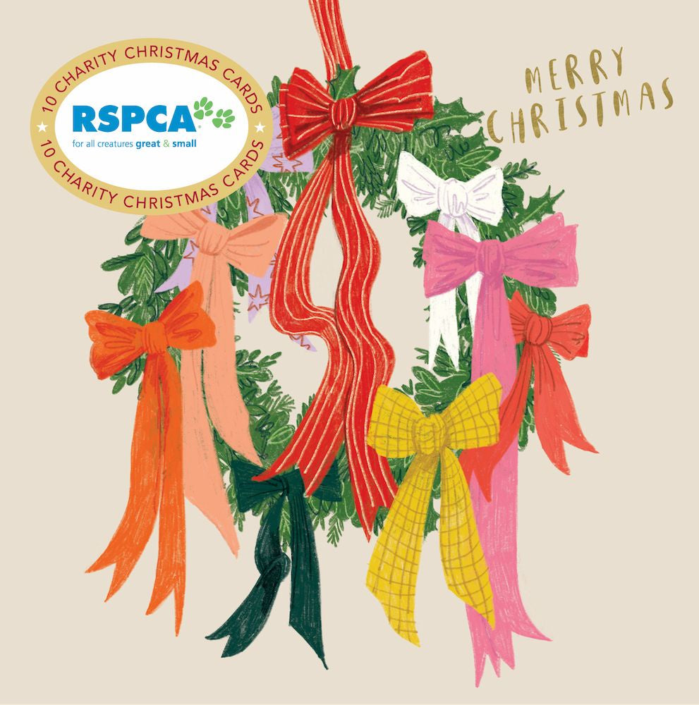 Wreath of Ribbons Charity Cards Set of 10