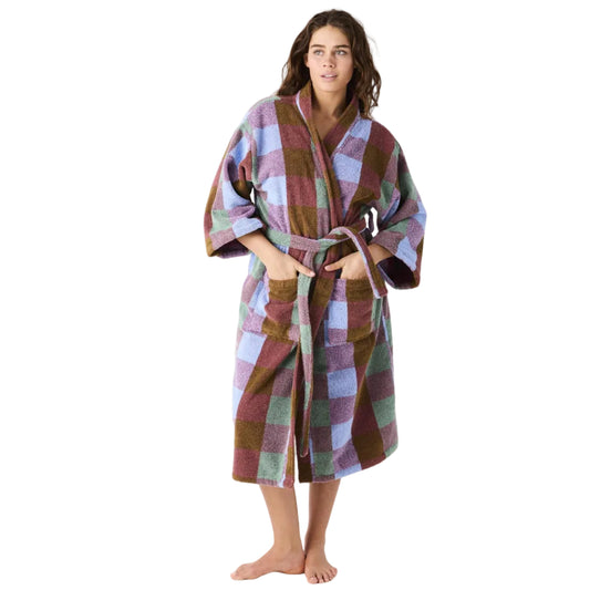 Bondi Tartan Terry Bath Robe
