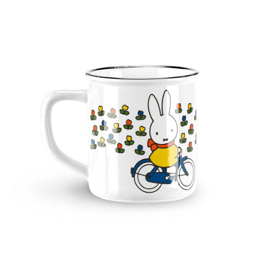 Bicycle Miffy  Retro Ceramic Mug