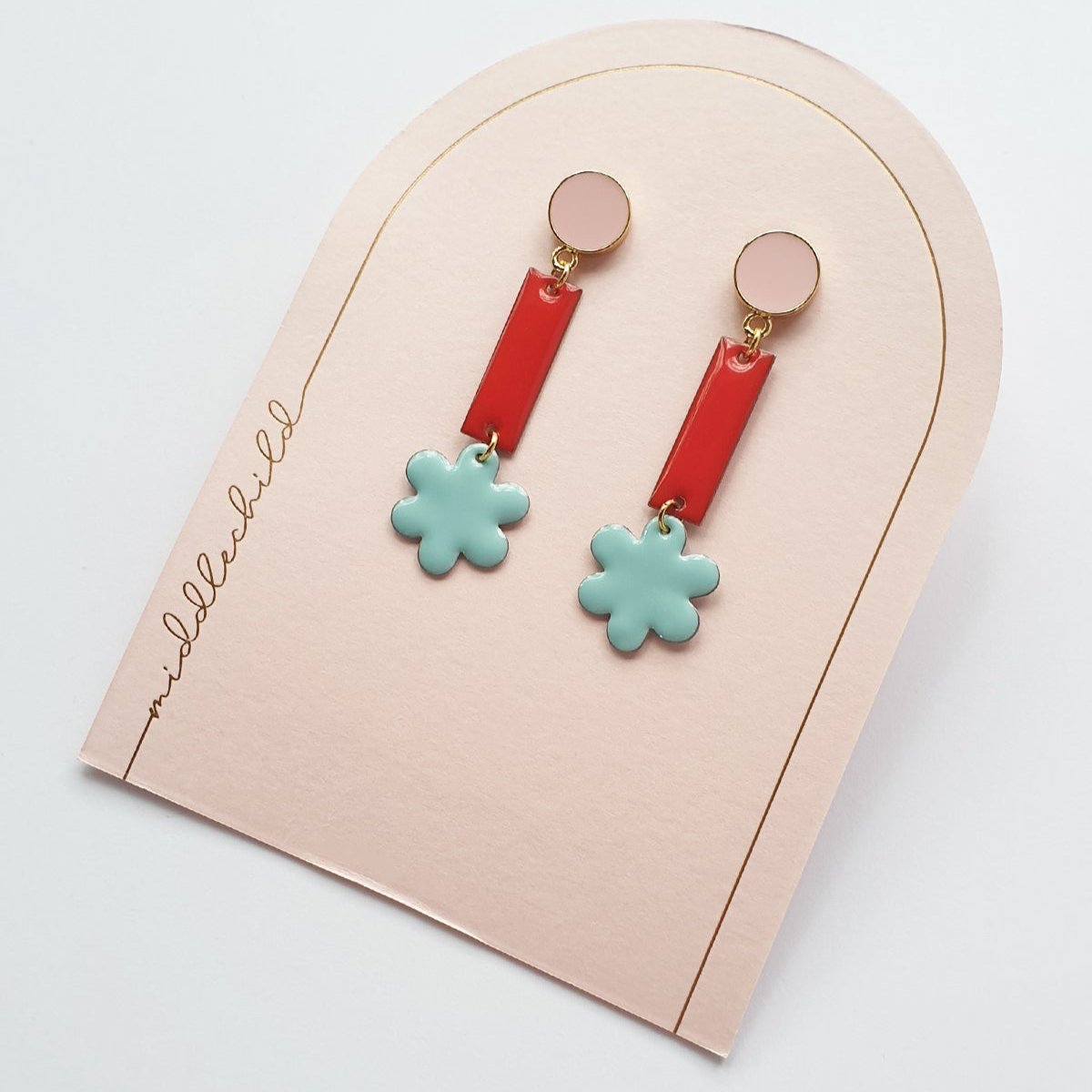 Playmate Earrings Red