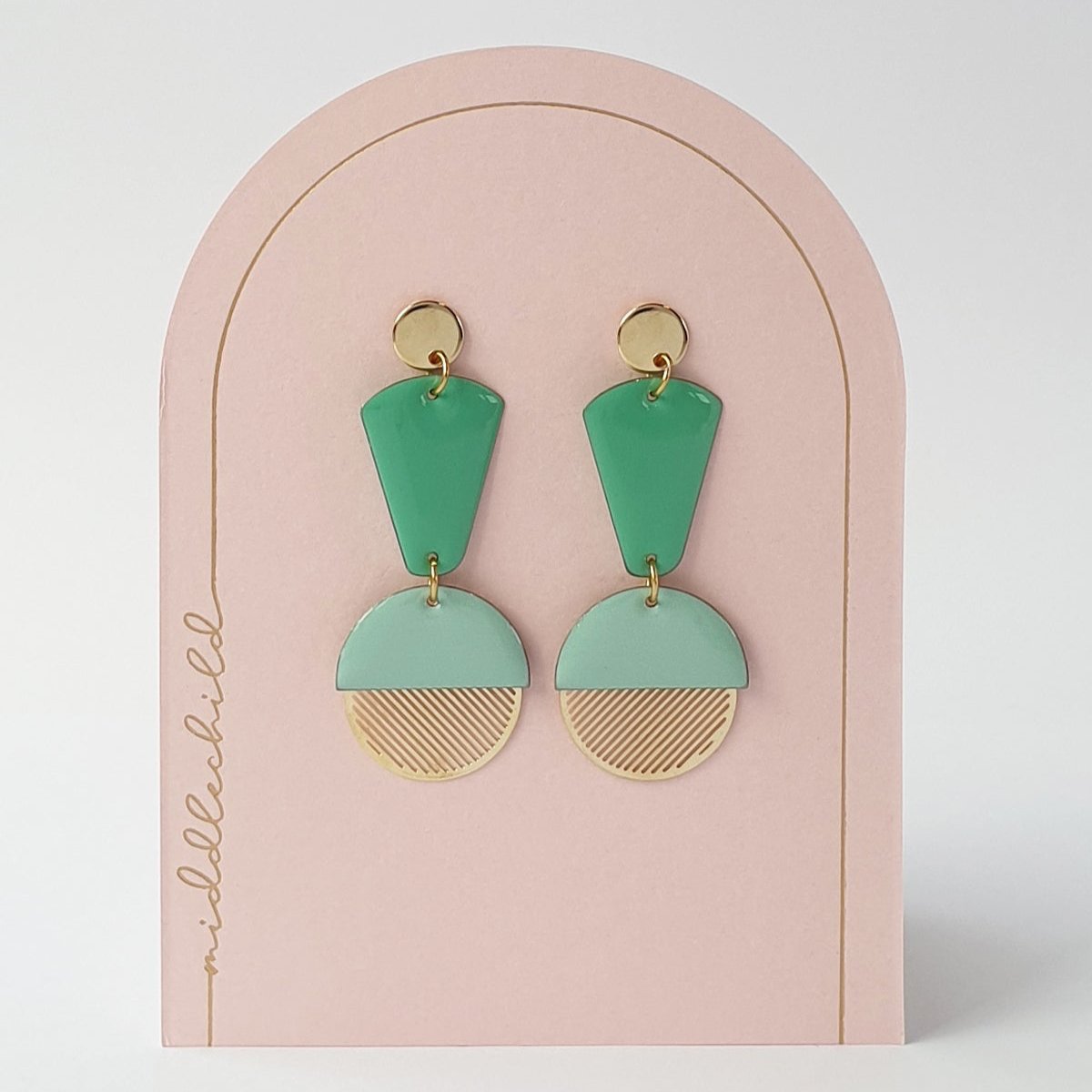 Rollaway Earrings Mint