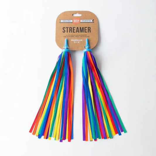 Rainbow Bike & Scooter Ribbon Streamers