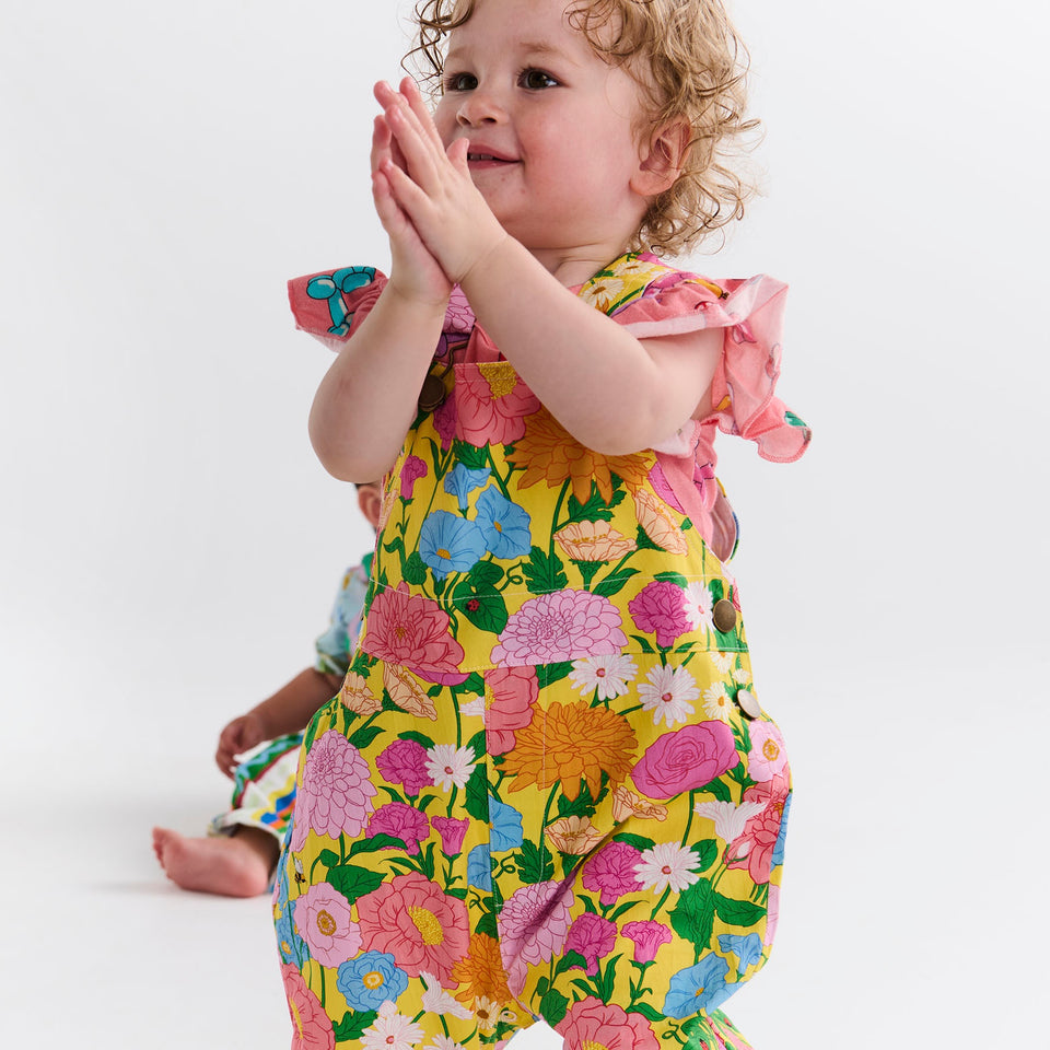 Follow The Sun Baby Cotton Drill Overalls