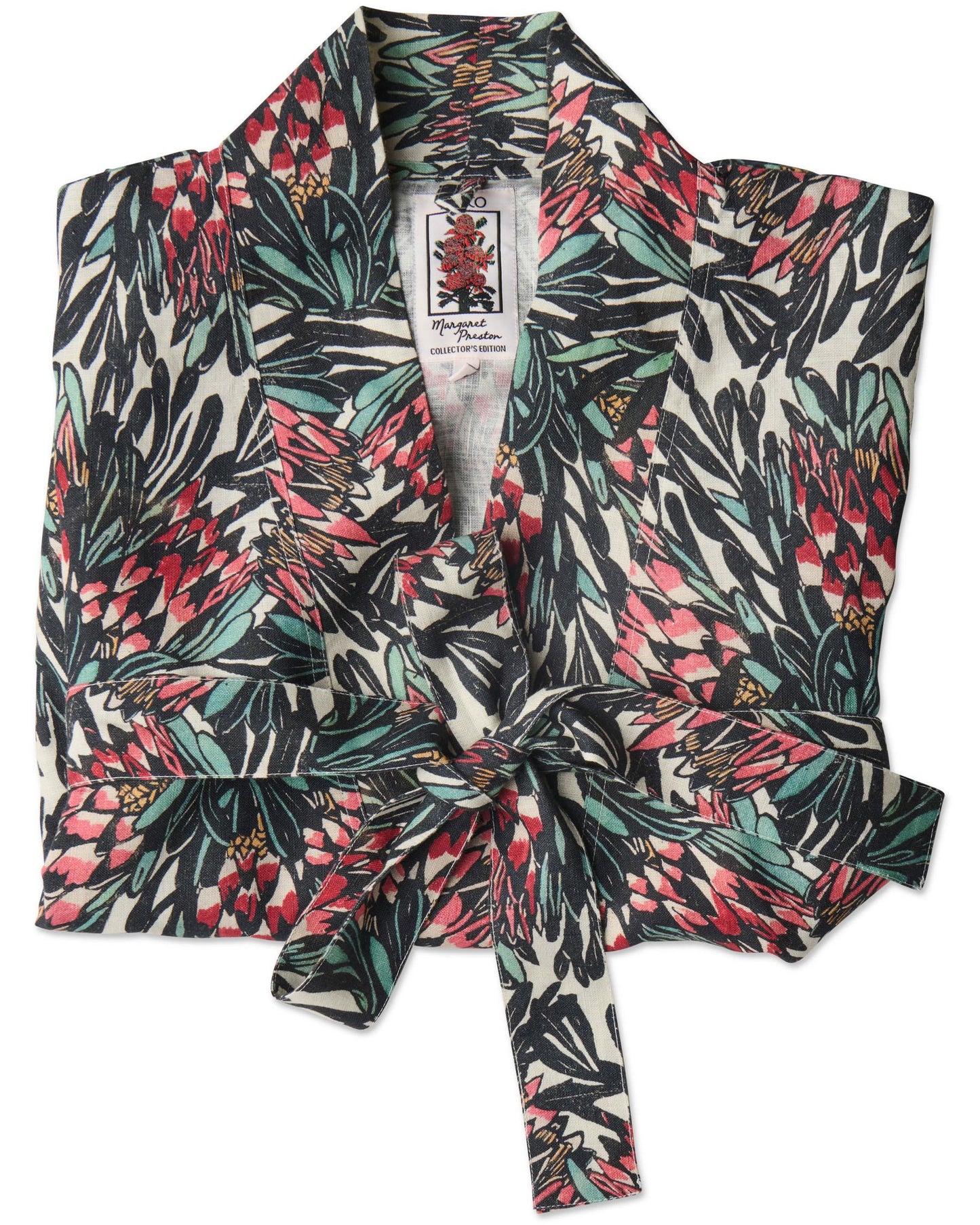 Protea Party Linen Robe