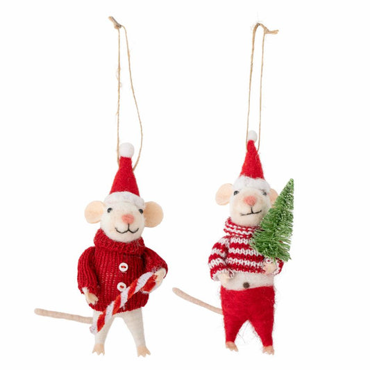 Mouse Wool Christmas Decoration