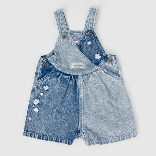 Macy Crossover Denim Shortalls