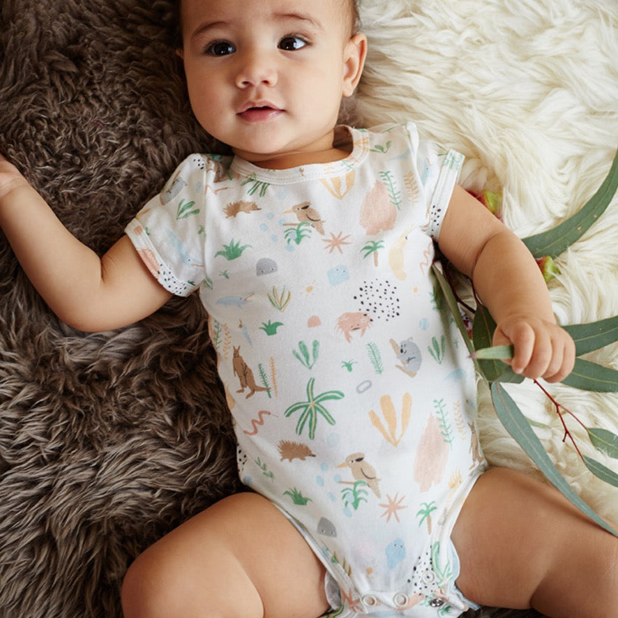 Outback Dreamers Short Sleeve Bodysuit