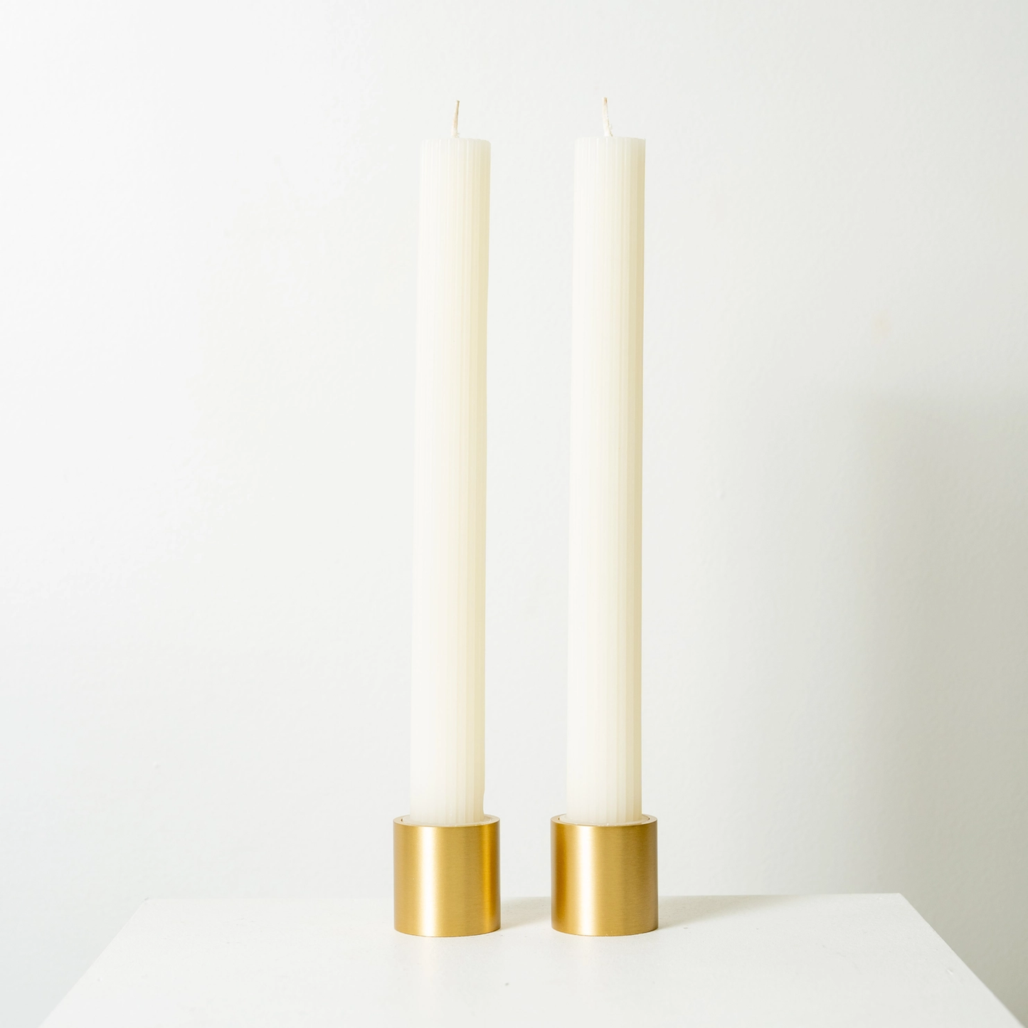 Column Pillar Candle Coconut Milk & Saffron - 2 Pack