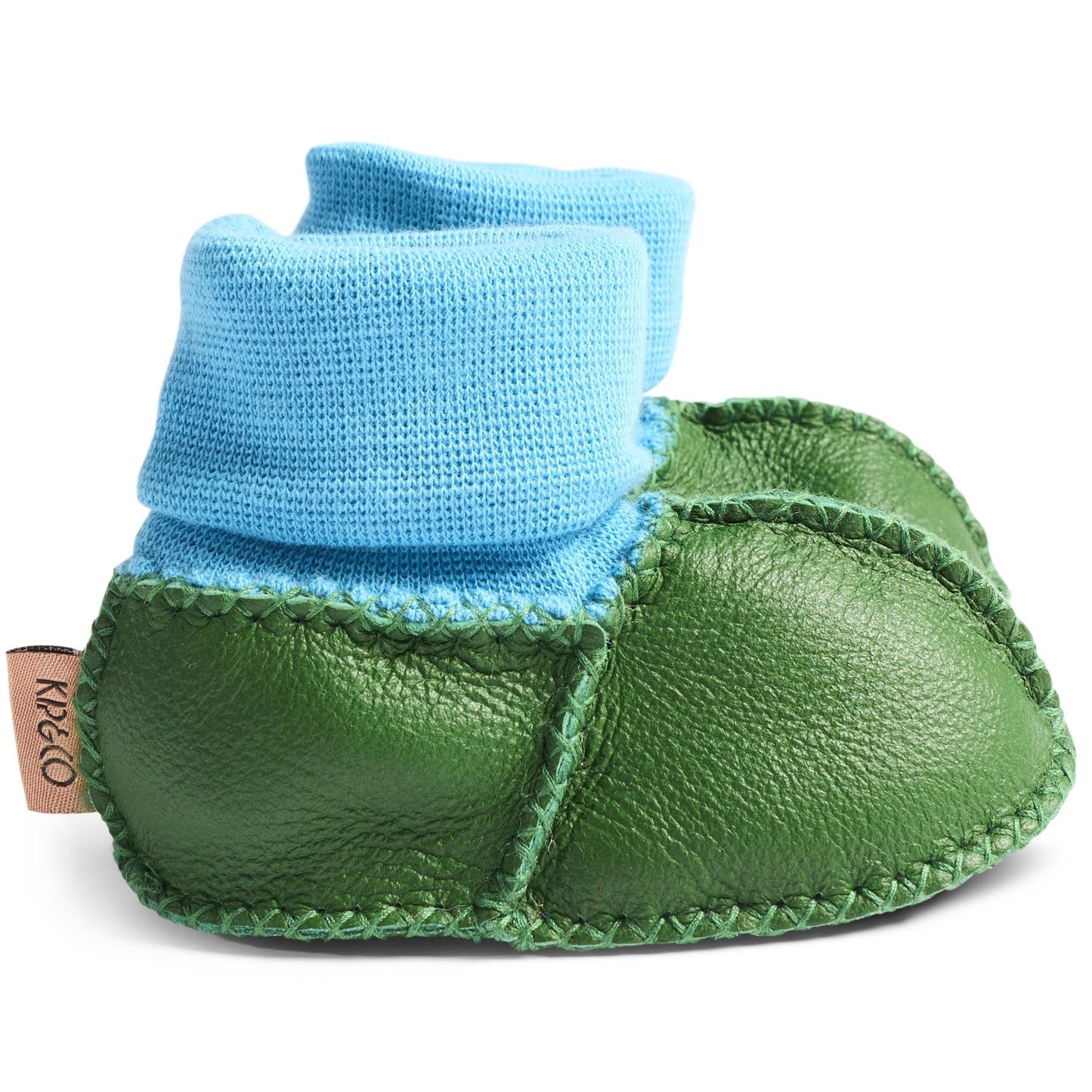 Green Baby Booties