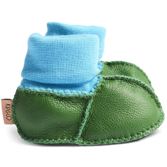 Green Baby Booties