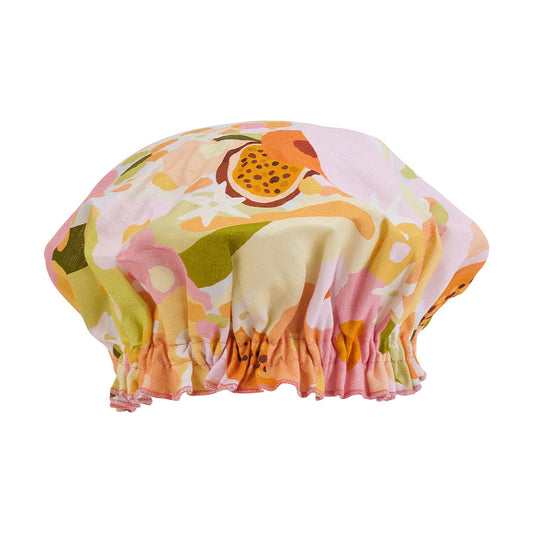 Linen Shower Cap Tutti Frutti