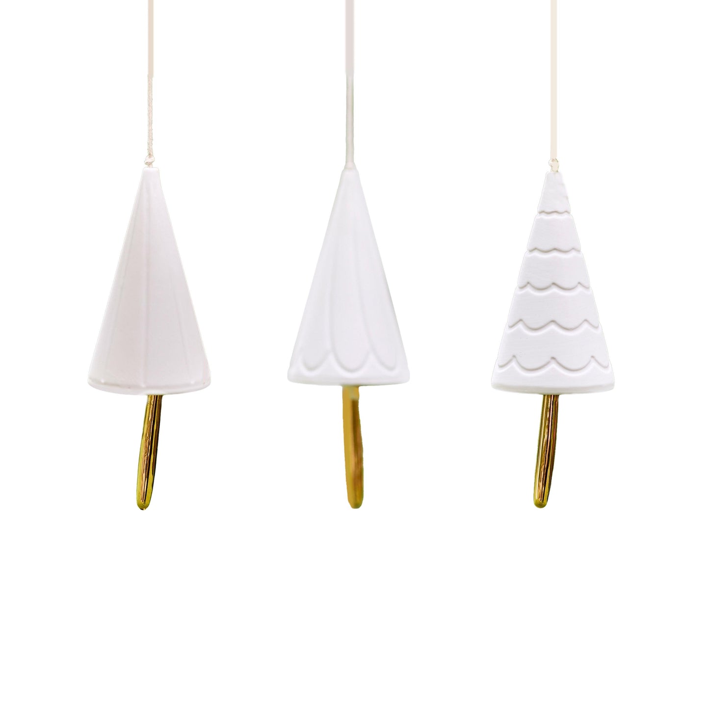 Hanging Christmas Tree Bells Set of 3