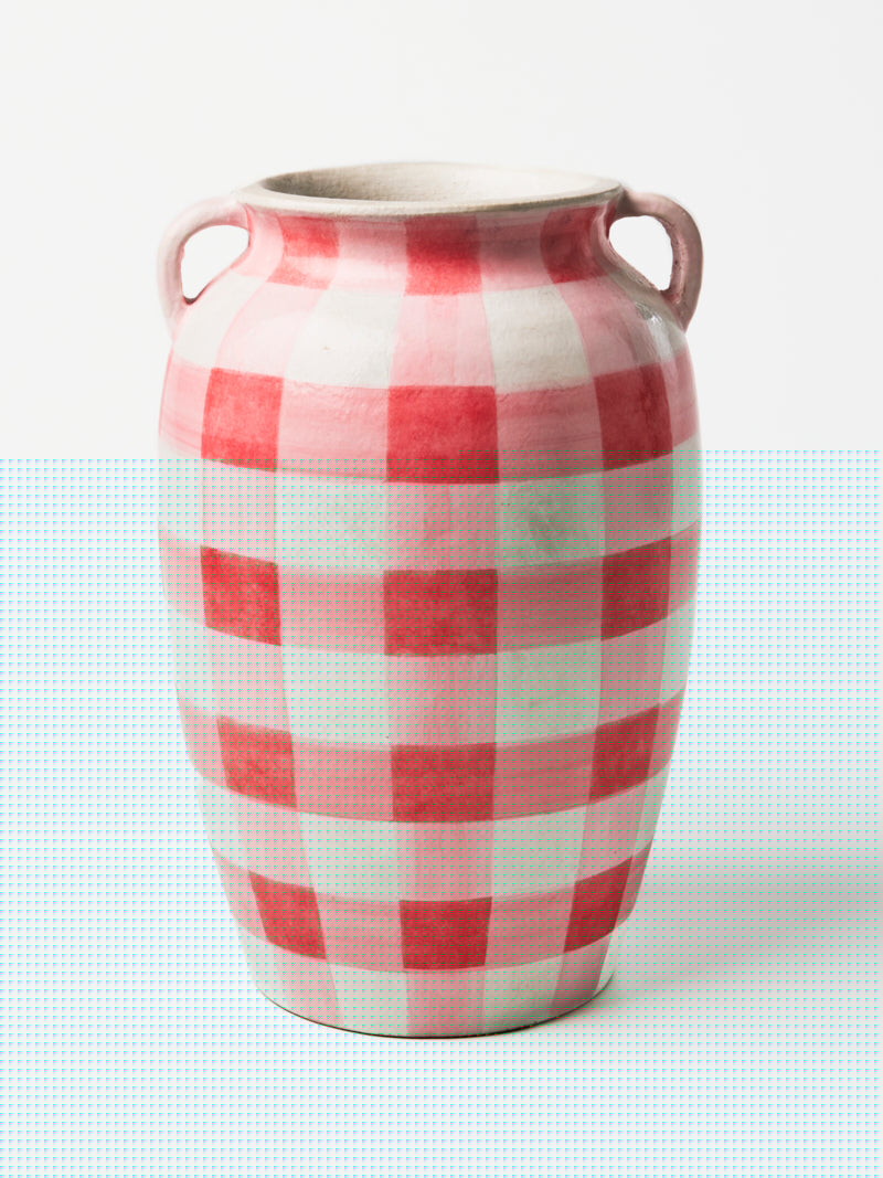 Fresco Check Vase