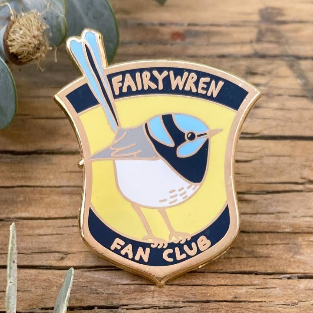 Fairy Wren Fan Club Enamel Pin