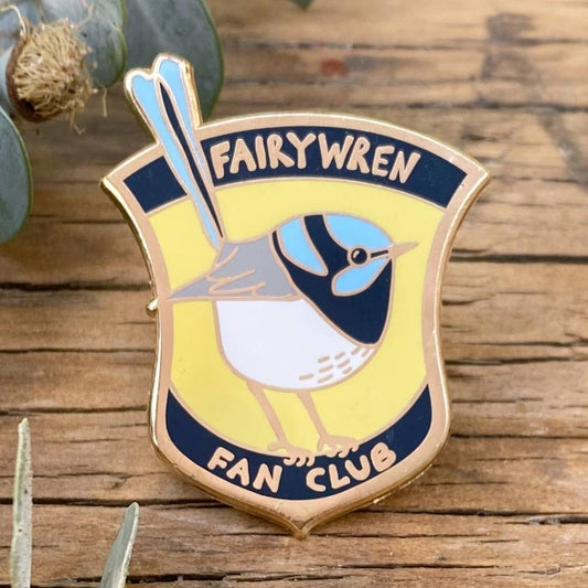 Fairy Wren Fan Club Enamel Pin