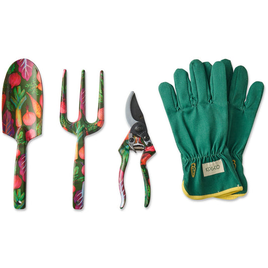 Veggie Soup Garden Tools and Gloves Set