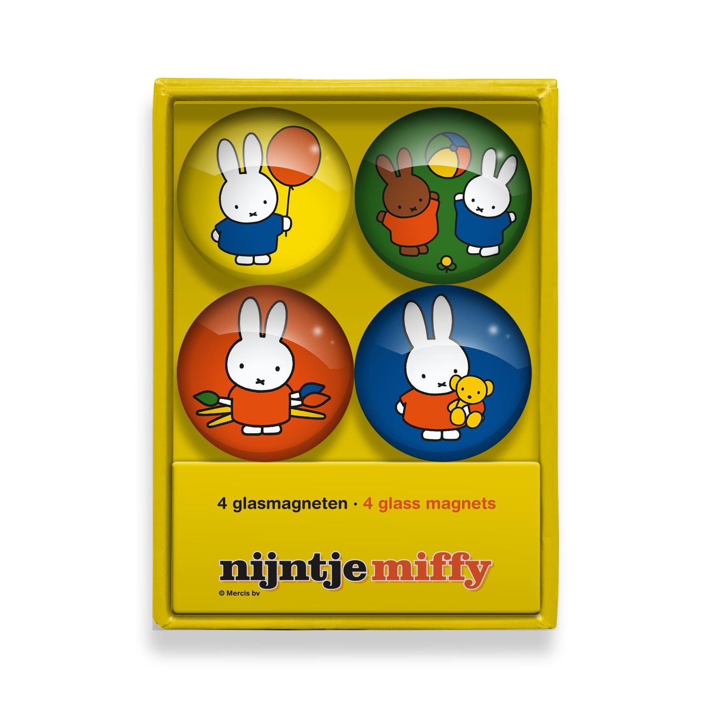 Colourful Miffy Window Box Glass Magnets
