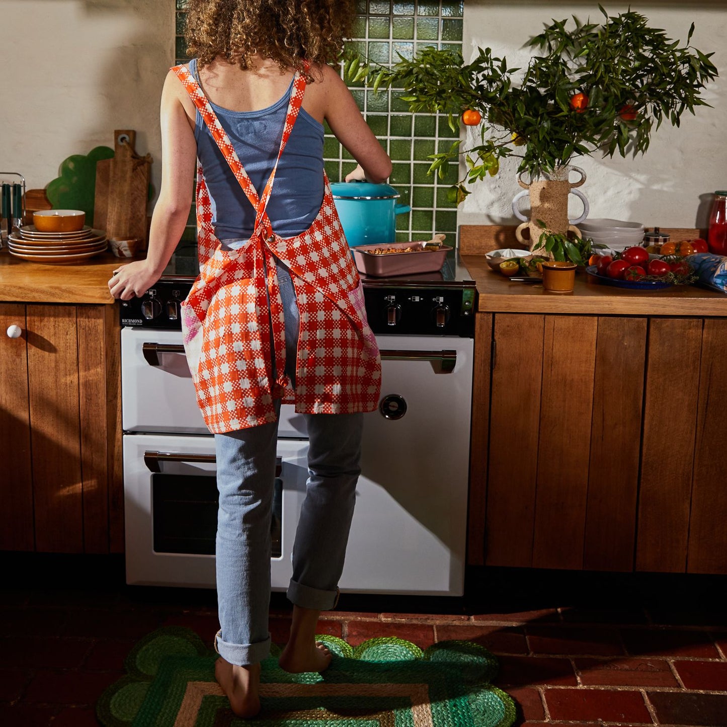 Farley Gingham Apron