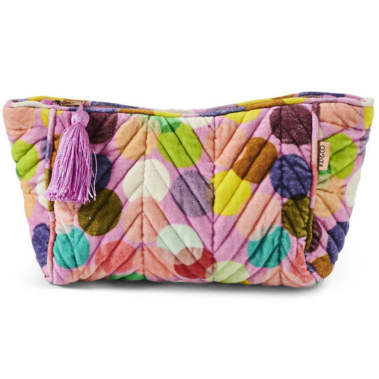 Confetti Pink Velvet Toiletry Bag