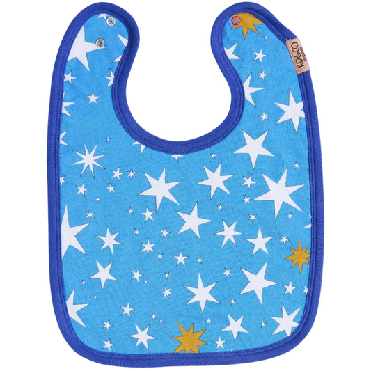 Stars And Moon Organic Cotton Bib