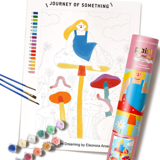 Kids Paint By Numbers Mushroom Dreaming