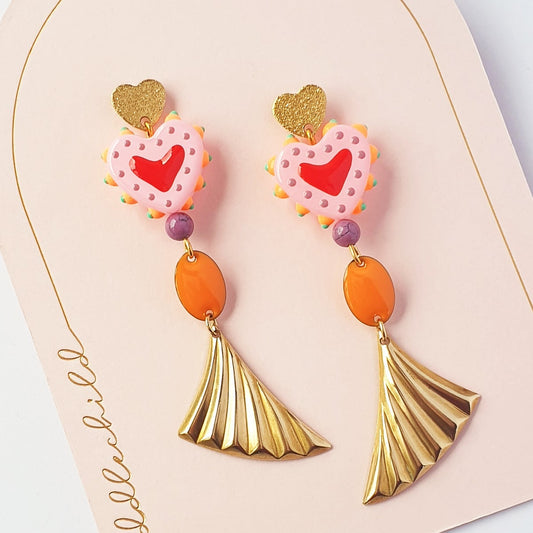 Smitten Earrings Orange