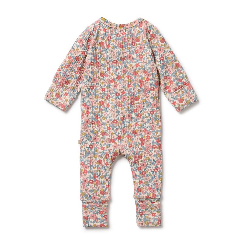 Summer Bloom Organic Zipsuit