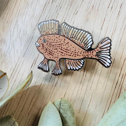 Spotted Handfish Enamel Pin