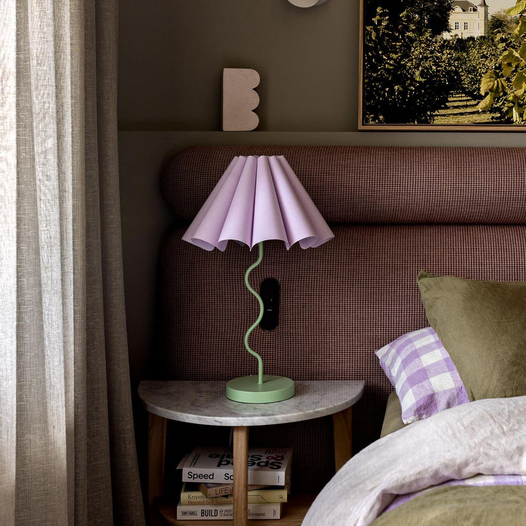 Cora Table Lamp Lilac/Green