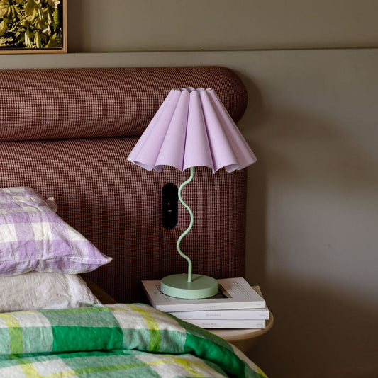 Cora Table Lamp Lilac/Green