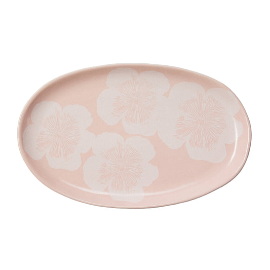 Jardin Pink Oval Plate