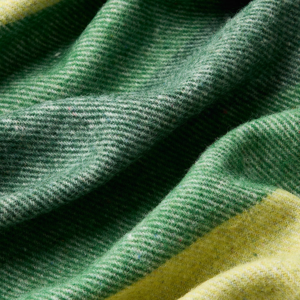 Breezy Moss Recycled Wool Throw