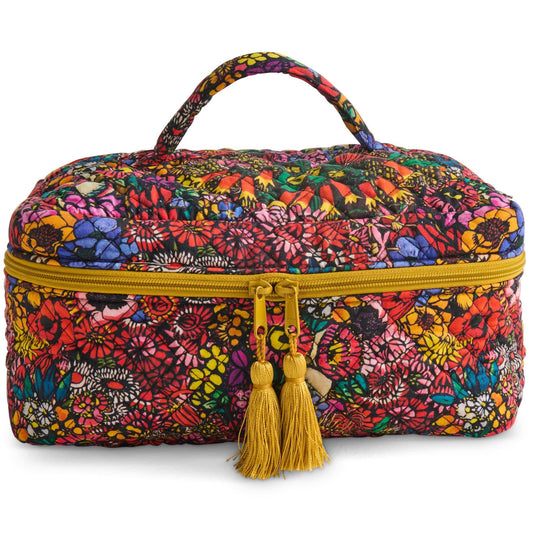 Paradise Quilted Cotton Toiletry Case