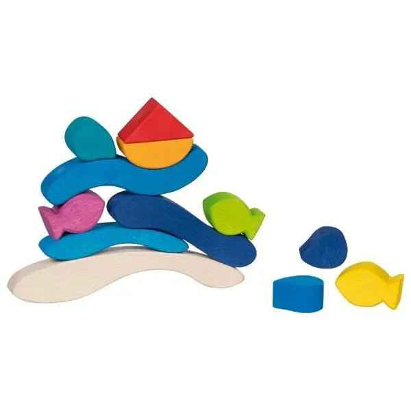 Water World Wooden Stacking Game