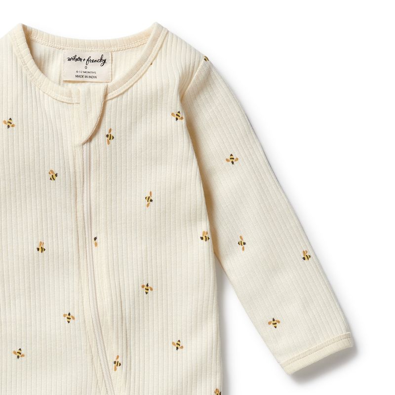Bee Mine Organic Zipsuit