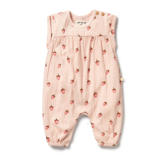 Strawberry Kisses Organic Growsuit