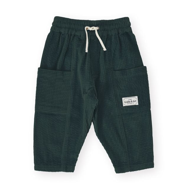 Kit Corduroy Moss Kids Pocket Pant
